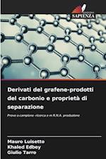 Derivati ¿¿del grafene-prodotti del carbonio e proprietà di separazione