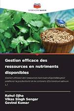 Gestion efficace des ressources en nutriments disponibles