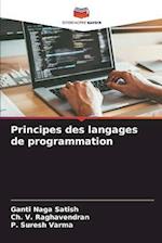 Principes des langages de programmation