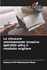 La chiusura minimamente invasiva dell'ASD offre il risultato migliore