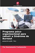 Programa psico-organizacional para reduzir a Síndrome de Burnout