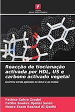 Reacção de tiocianação activada por HDL, US e carbono activado vegetal