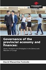 Governance of the provincial economy and finances: 