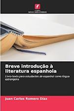 Breve introdução à literatura espanhola