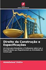 Direito da Construção e Especificações