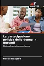 La partecipazione politica delle donne in Burundi