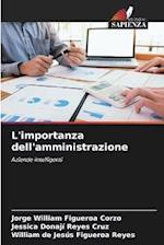 L'importanza dell'amministrazione