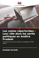 Les castes répertoriées : Leur rôle dans les partis politiques en Andhra Pradesh