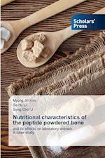 Nutritional characteristics of the peptide powdered bone