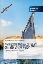 SCIENTIFIC RESEARCHES ON ANTIQUITIES, HISTORY AND CULTURAL HERITAGE