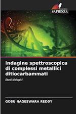 Indagine spettroscopica di complessi metallici ditiocarbammati