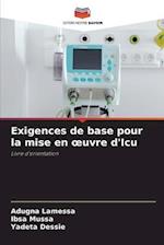 Exigences de base pour la mise en ¿uvre d'Icu