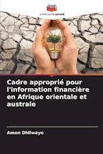 Cadre approprié pour l'information financière en Afrique orientale et australe