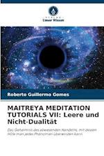 MAITREYA MEDITATION TUTORIALS VII: Leere und Nicht-Dualität