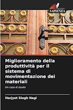 Miglioramento della produttività per il sistema di movimentazione dei materiali