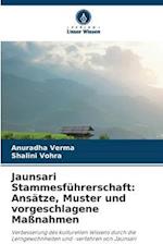 Jaunsari Stammesführerschaft: Ansätze, Muster und vorgeschlagene Maßnahmen