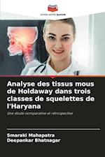 Analyse des tissus mous de Holdaway dans trois classes de squelettes de l'Haryana