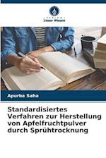 Standardisiertes Verfahren zur Herstellung von Apfelfruchtpulver durch Sprühtrocknung