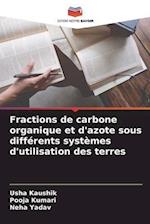 Fractions de carbone organique et d'azote sous différents systèmes d'utilisation des terres