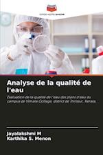 Analyse de la qualité de l'eau