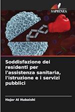 Soddisfazione dei residenti per l'assistenza sanitaria, l'istruzione e i servizi pubblici