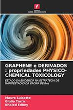 GRAPHENE e DERIVADOS : propriedades PHYSICO- CHEMICAL TOXICOLOGY