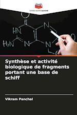 Synthèse et activité biologique de fragments portant une base de schiff