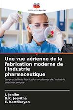 Une vue aérienne de la fabrication moderne de l'industrie pharmaceutique