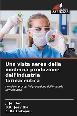 Una vista aerea della moderna produzione dell'industria farmaceutica