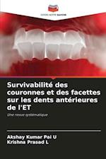 Survivabilité des couronnes et des facettes sur les dents antérieures de l'ET