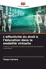 L'effectivité du droit à l'éducation dans la modalité virtuelle