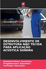 DESENVOLVIMENTO DE ESTRUTURA NÃO TECIDA PARA APLICAÇÃO ACÚSTICA SONORA