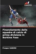 Finanziamento delle squadre di calcio di prima divisione in Burkina Faso