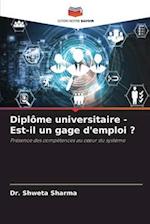 Diplôme universitaire - Est-il un gage d'emploi ?