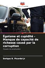 Égoïsme et cupidité - Manque de capacité de richesse causé par la corruption