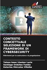 CONTESTO CONCETTUALE SELEZIONE DI UN FRAMEWORK DI CYBERSECURITY