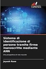 Sistema di identificazione di persone tramite firme manoscritte mediante ANN