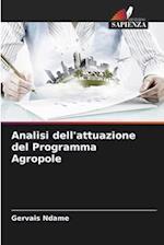 Analisi dell'attuazione del Programma Agropole