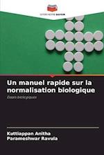 Un manuel rapide sur la normalisation biologique