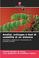 Analisi, sviluppo e test di usabilità di un sistema