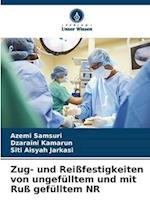 Zug- und Reißfestigkeiten von ungefülltem und mit Ruß gefülltem NR