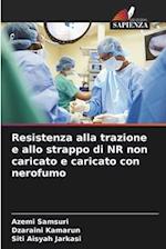 Resistenza alla trazione e allo strappo di NR non caricato e caricato con nerofumo