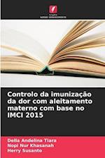 Controlo da imunização da dor com aleitamento materno com base no IMCI 2015