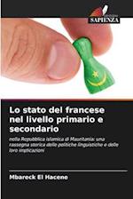 Lo stato del francese nel livello primario e secondario