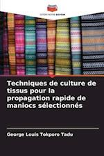 Techniques de culture de tissus pour la propagation rapide de maniocs sélectionnés