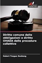 Diritto comune delle obbligazioni e diritto OHADA delle procedure collettive