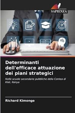 Determinanti dell'efficace attuazione dei piani strategici