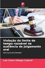 Violação do limite de tempo razoável na audiência de julgamento oral