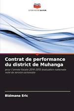 Contrat de performance du district de Muhanga