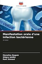 Manifestation orale d'une infection bactérienne